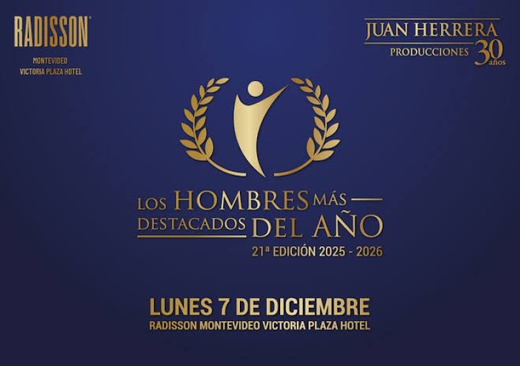 Hombres M&aacute;s Destacados del A&ntilde;o 2026: gala y premios en Montevideo