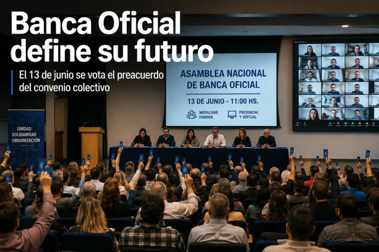 La banca oficial se prepara para una votaci&oacute;n que definir&aacute; sus condiciones laborales de los pr&oacute;ximos a&ntilde;os