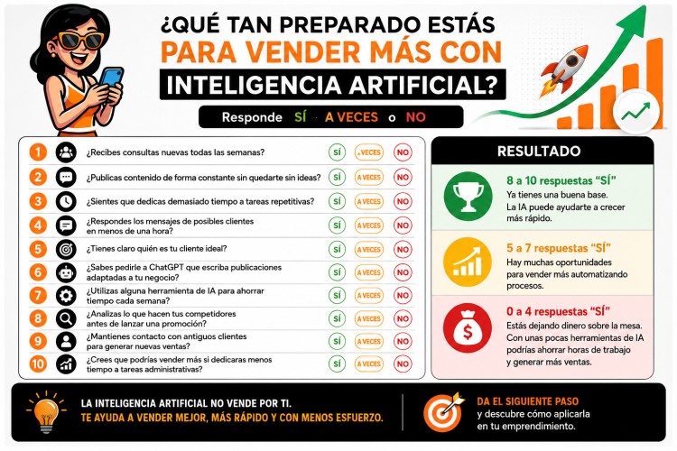 &iquest;Qu&eacute; tan preparado est&aacute; tu negocio para vender m&aacute;s con Inteligencia Artificial?