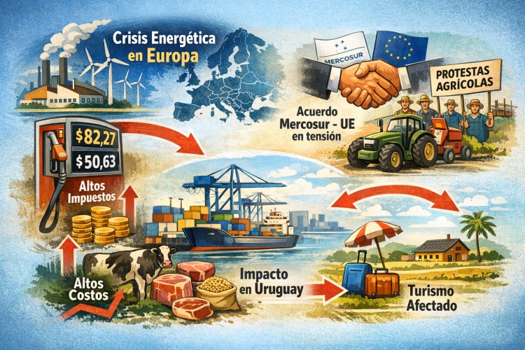 Combustibles, impuestos y Europa: por qu&eacute; Uruguay enfrenta un nuevo escenario econ&oacute;mico