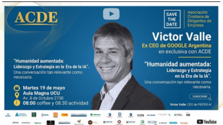 V&iacute;ctor Valle llega a Uruguay para debatir el liderazgo humano en la era de la IA