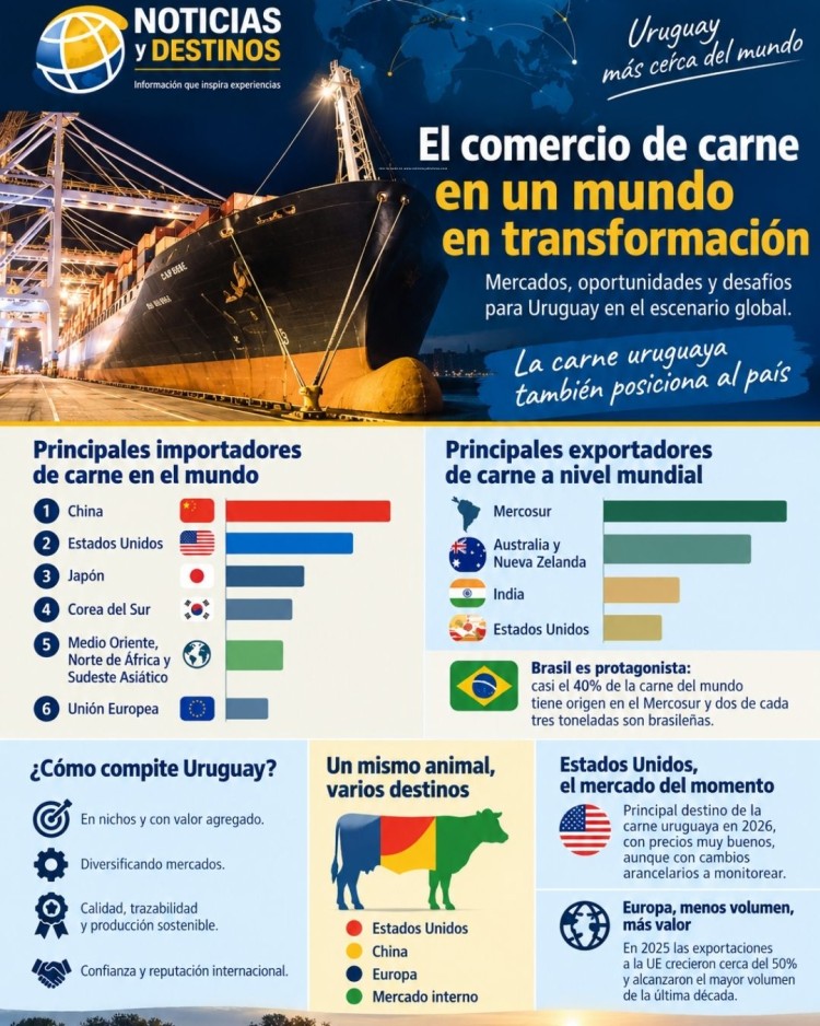 Carne uruguaya: mercados, exportaciones y marca pa&iacute;s