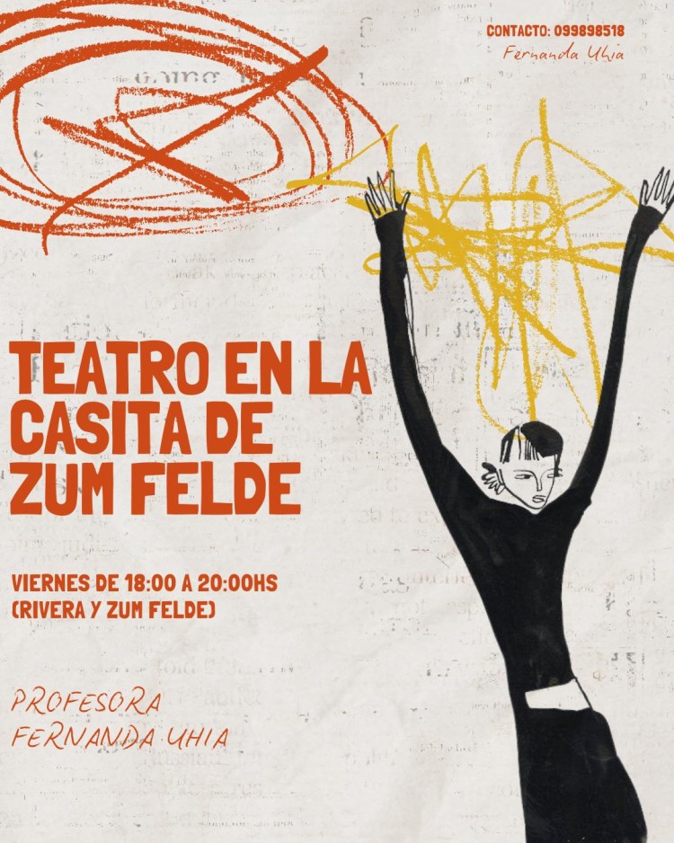 Clases de teatro en Montevideo: la propuesta de Fernanda Uh&iacute;a