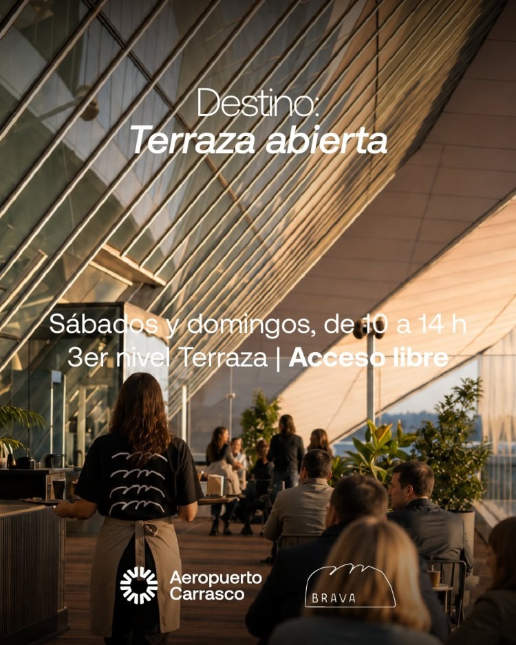 Carrasco abre su terraza: mirar aviones vuelve a ser un paseo