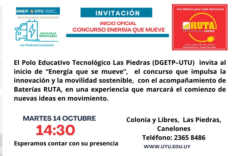 Baterías RUTA impulsa la educación técnica a través del Polo Educativo Tecnológico en Movilidad Renovable
